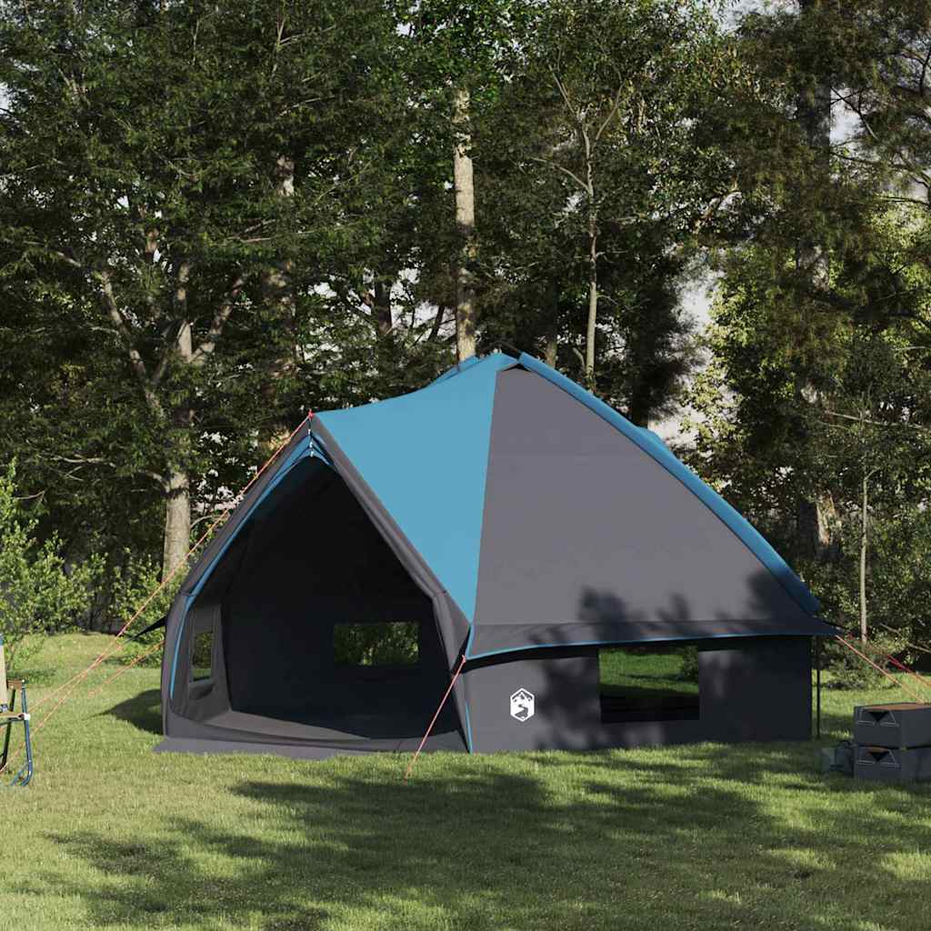Teepee Tent voor 10 Personen Blauw en Grijs 567 x 470 x 242 cm is nu te koop bij PeponiXL, paradijselijk wonen!