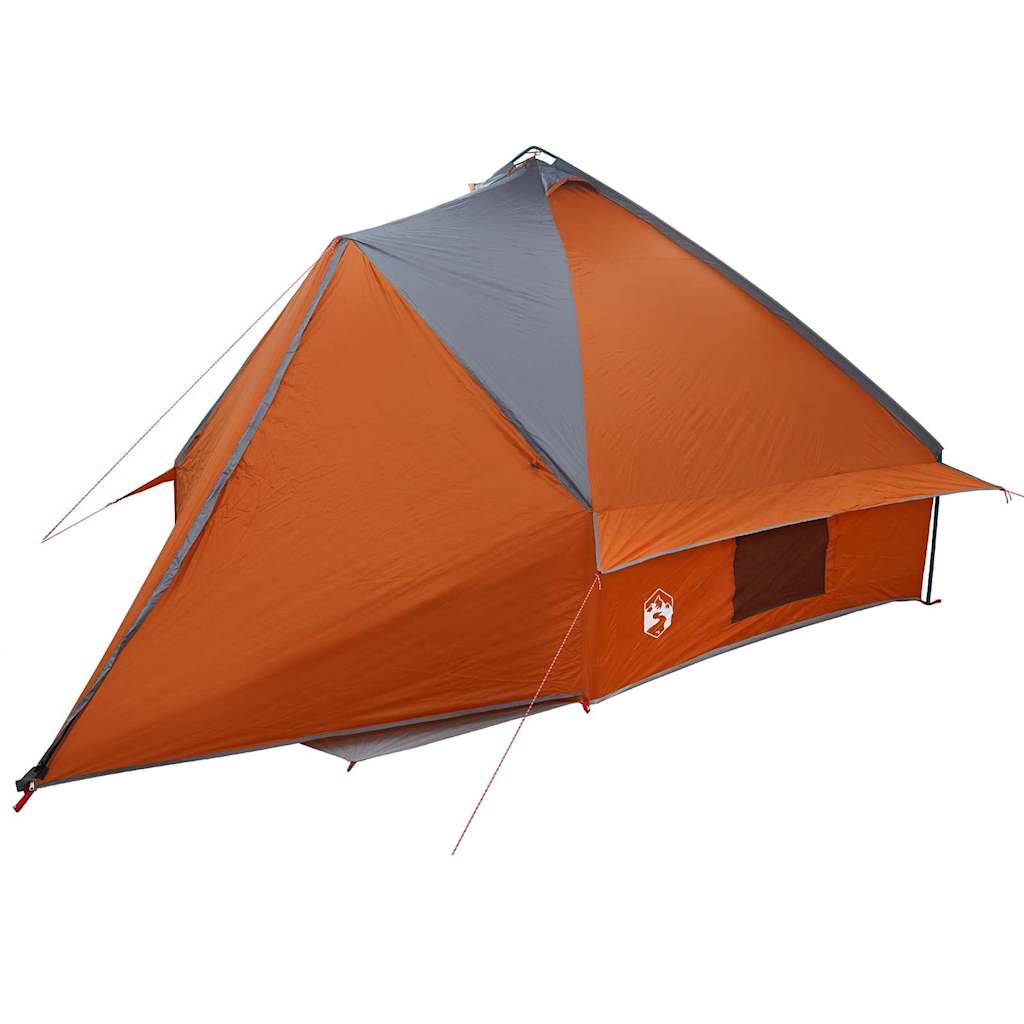 Teepee Tent voor 10 Personen Grijs en Oranje 490 x 410 x 210 cm is nu te koop bij PeponiXL, paradijselijk wonen!