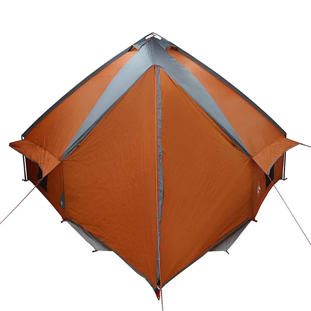 Teepee Tent voor 10 Personen Grijs en Oranje 490 x 410 x 210 cm is nu te koop bij PeponiXL, paradijselijk wonen!