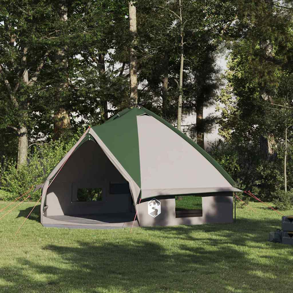 Teepee Tent 8-Persoon met dak Groen en Wit 490 x 410 x 210 cm is nu te koop bij PeponiXL, paradijselijk wonen!