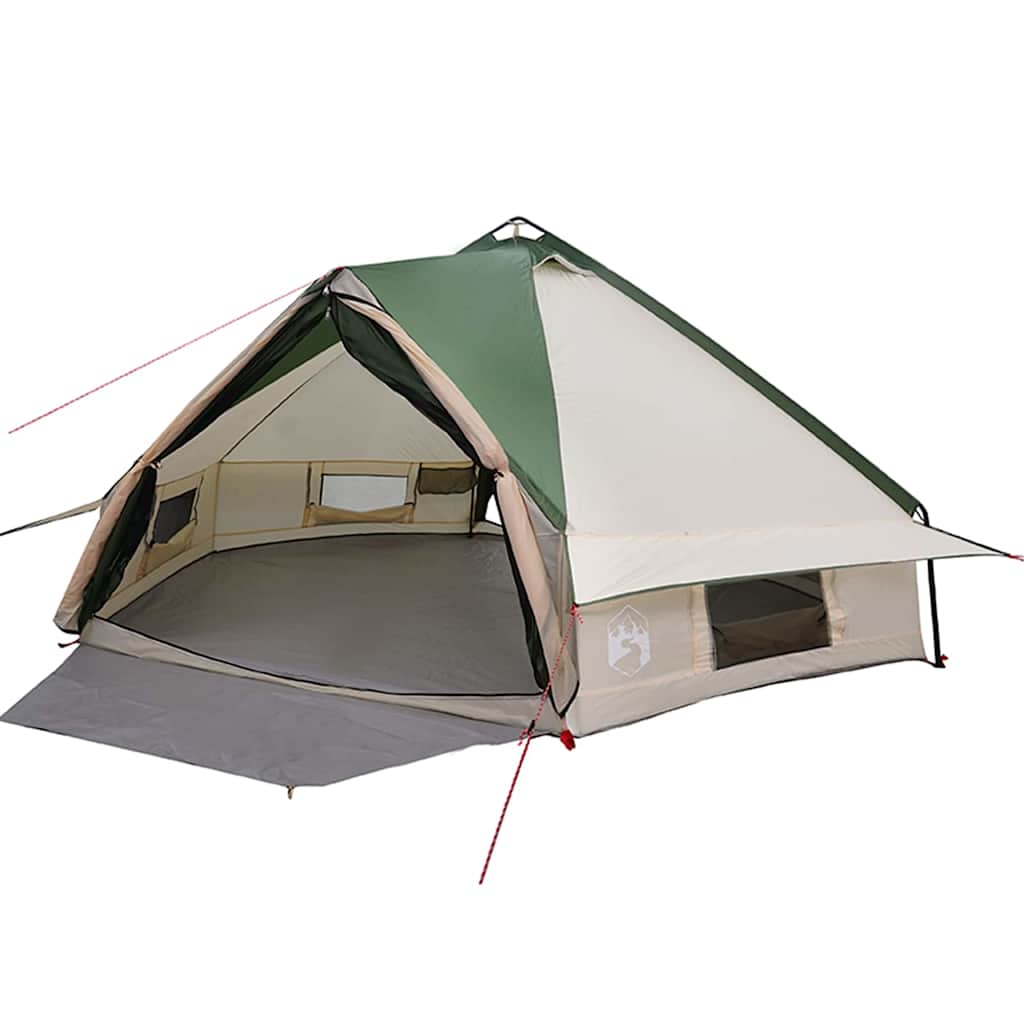 Teepee Tent 8-Persoon met dak Groen en Wit 490 x 410 x 210 cm is nu te koop bij PeponiXL, paradijselijk wonen!