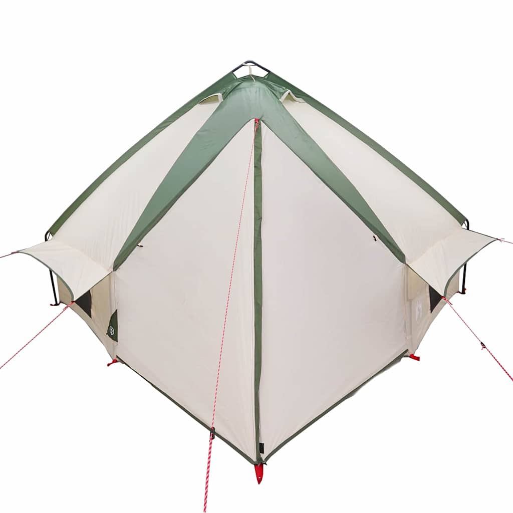 Teepee Tent 8-Persoon met dak Groen en Wit 490 x 410 x 210 cm is nu te koop bij PeponiXL, paradijselijk wonen!