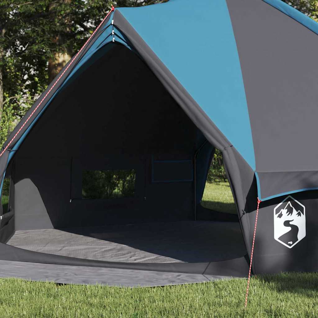 Teepee Tent 8-Persoon met dak Blauw en Grijs 490 x 410 x 210 cm is nu te koop bij PeponiXL, paradijselijk wonen!
