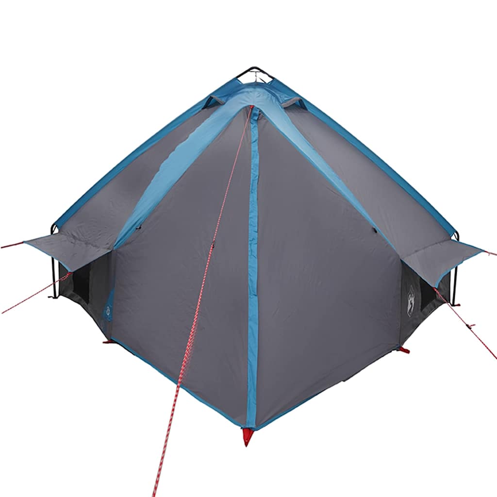 Teepee Tent 8-Persoon met dak Blauw en Grijs 490 x 410 x 210 cm is nu te koop bij PeponiXL, paradijselijk wonen!