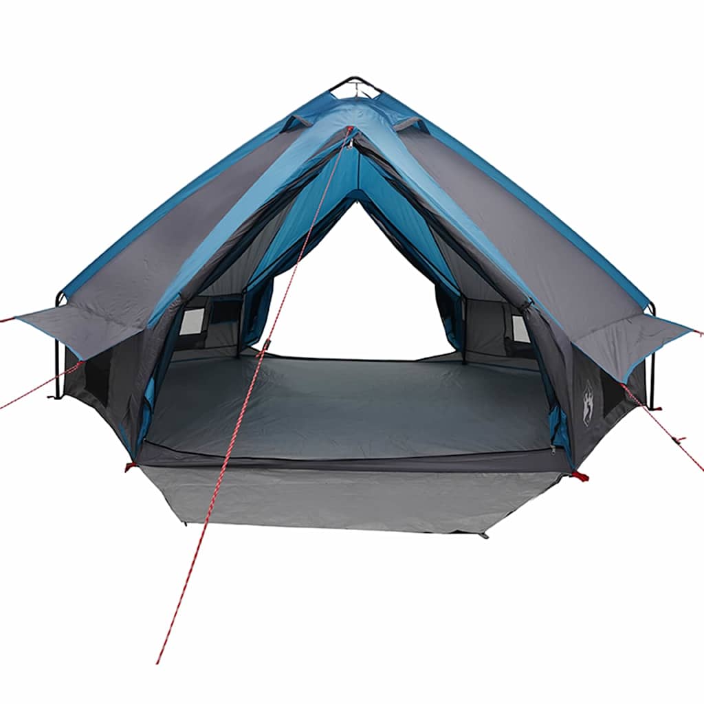 Teepee Tent 8-Persoon met dak Blauw en Grijs 490 x 410 x 210 cm is nu te koop bij PeponiXL, paradijselijk wonen!