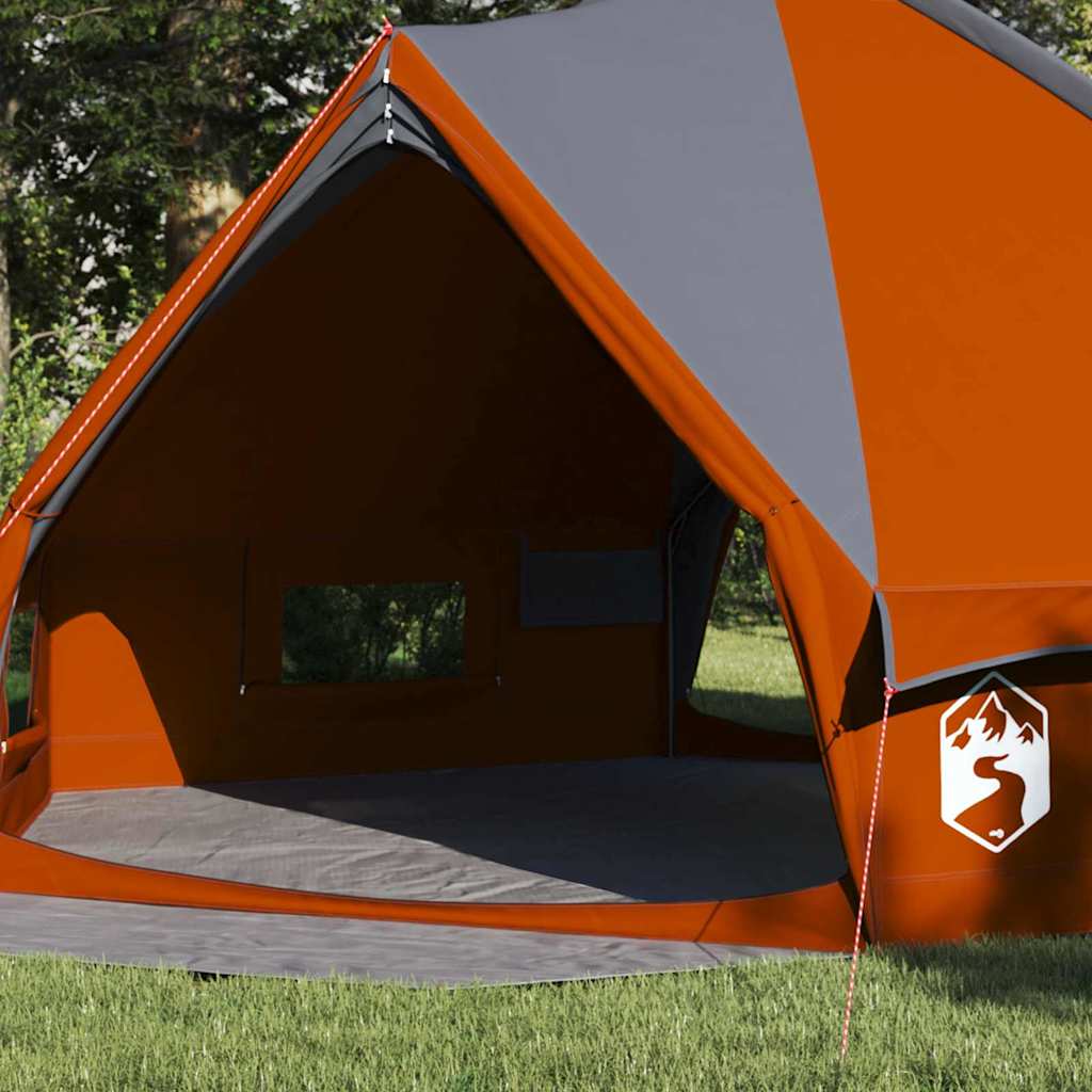 Teepee Tent 8-Persoon Grijs en Oranje 490 x 410 x 210 cm is nu te koop bij PeponiXL, paradijselijk wonen!