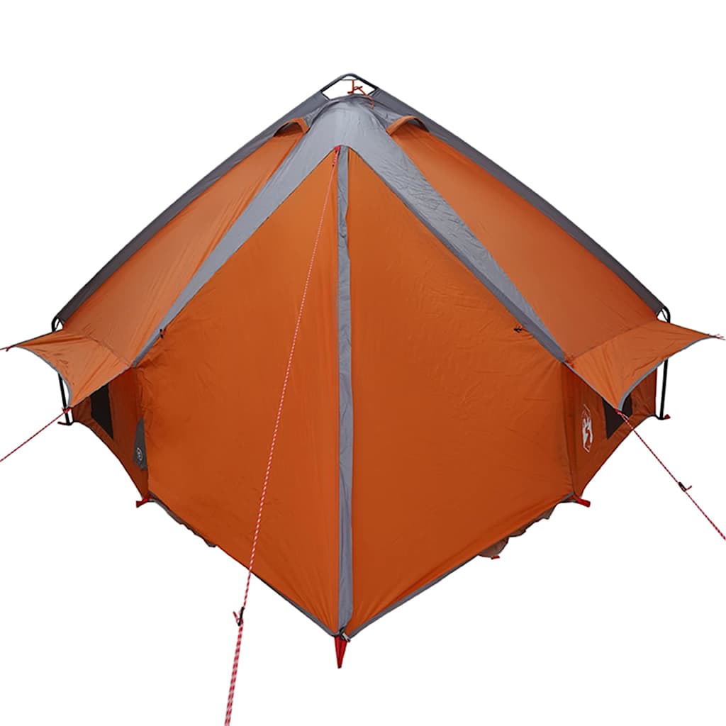 Teepee Tent 8-Persoon Grijs en Oranje 490 x 410 x 210 cm is nu te koop bij PeponiXL, paradijselijk wonen!