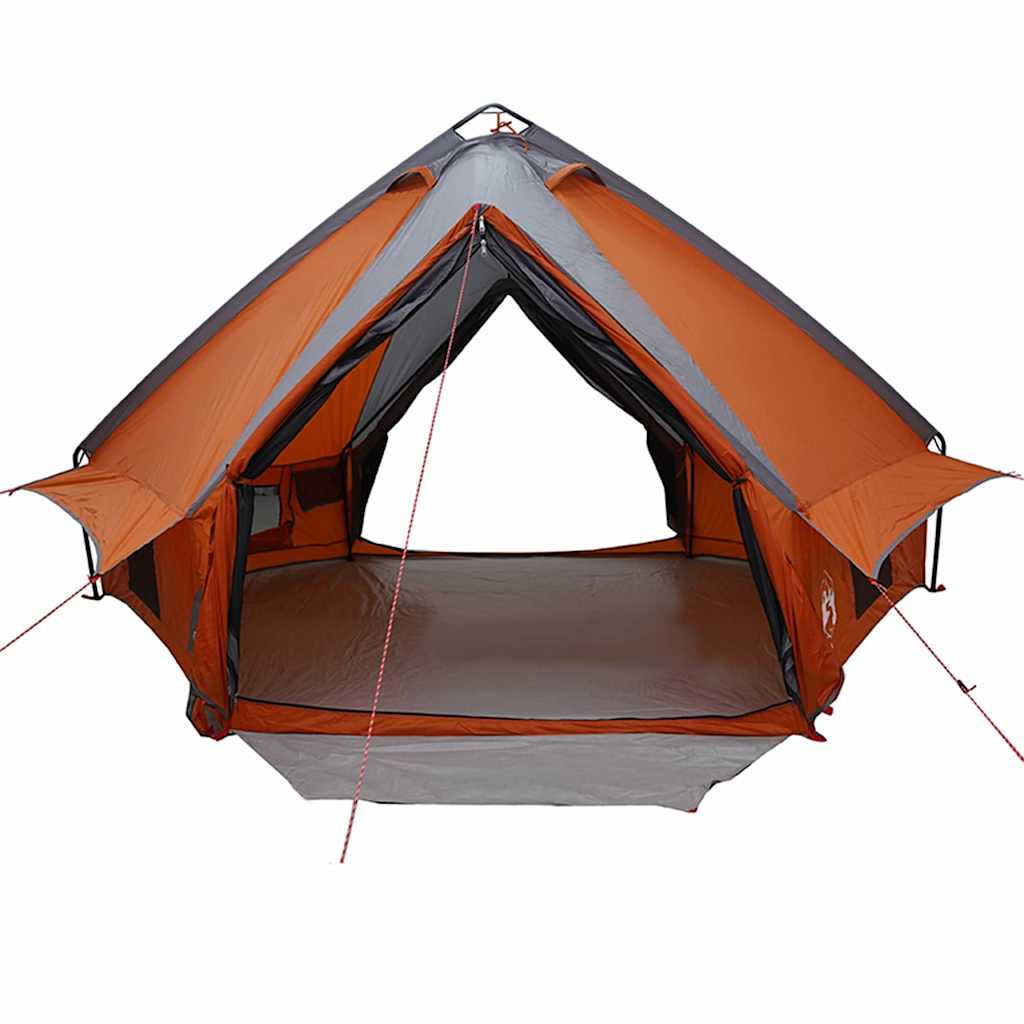 Teepee Tent 8-Persoon Grijs en Oranje 490 x 410 x 210 cm is nu te koop bij PeponiXL, paradijselijk wonen!