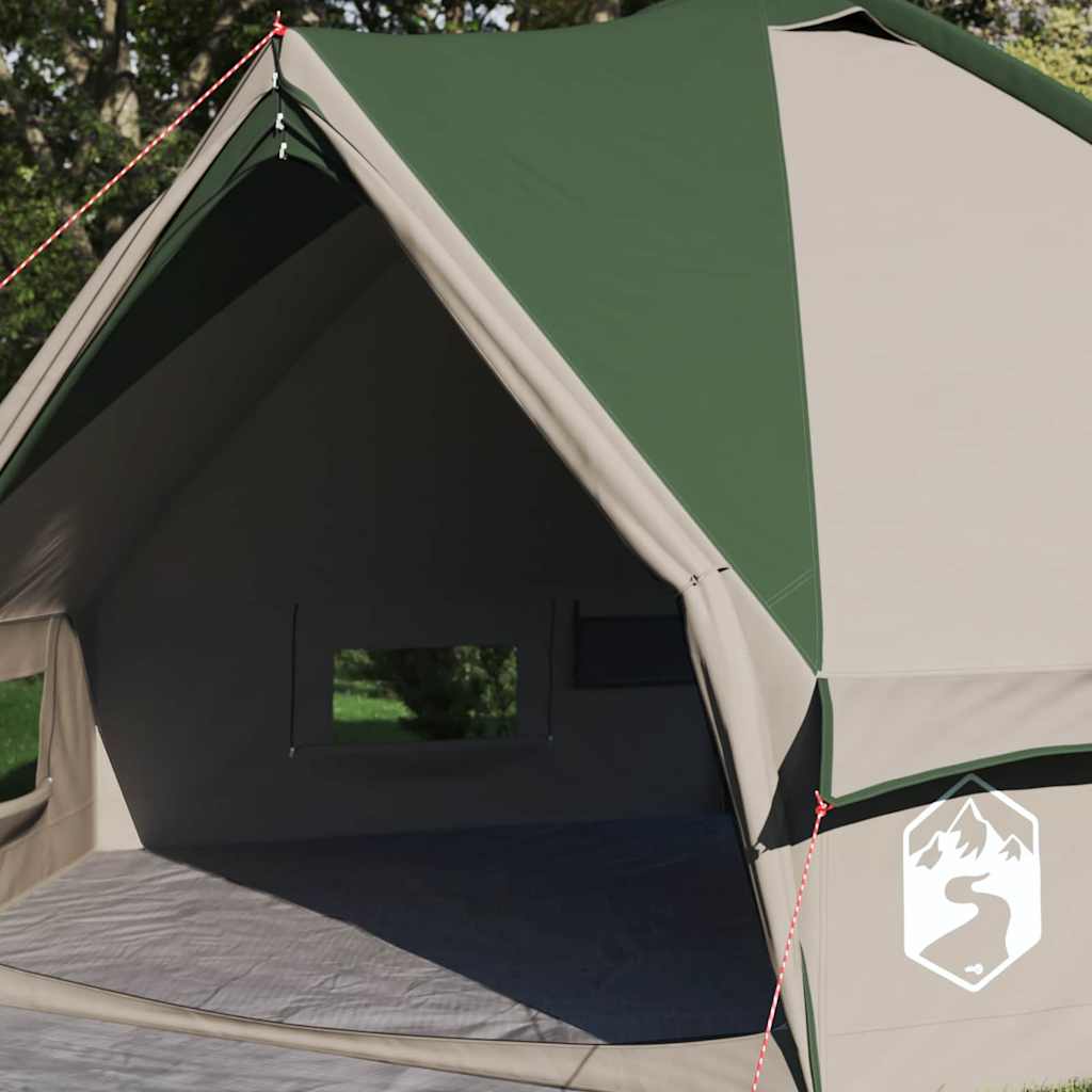 Teepee Tent voor 6 Personen Groen en Wit 431 x 366 x 185 cm is nu te koop bij PeponiXL, paradijselijk wonen!