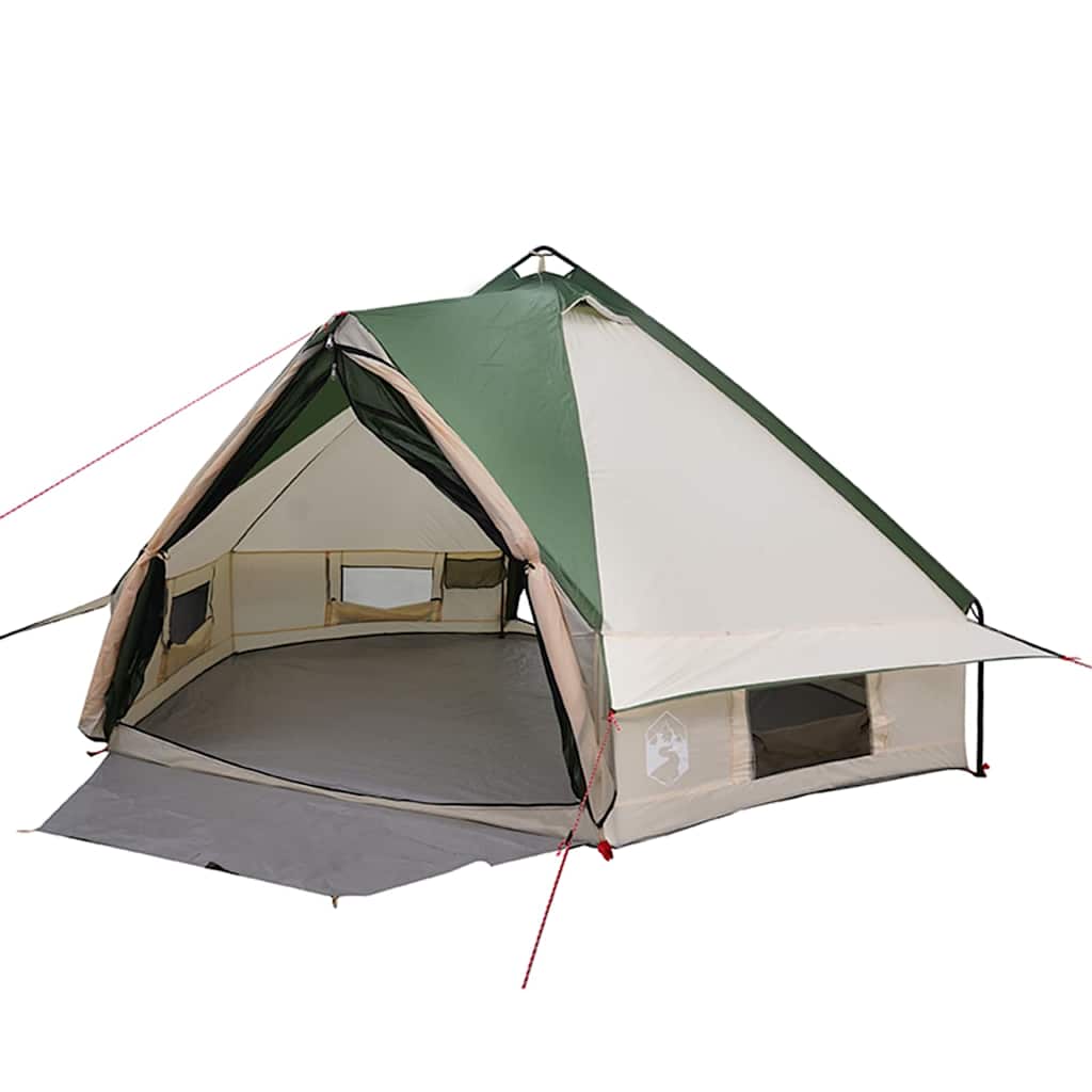 Teepee Tent voor 6 Personen Groen en Wit 431 x 366 x 185 cm is nu te koop bij PeponiXL, paradijselijk wonen!