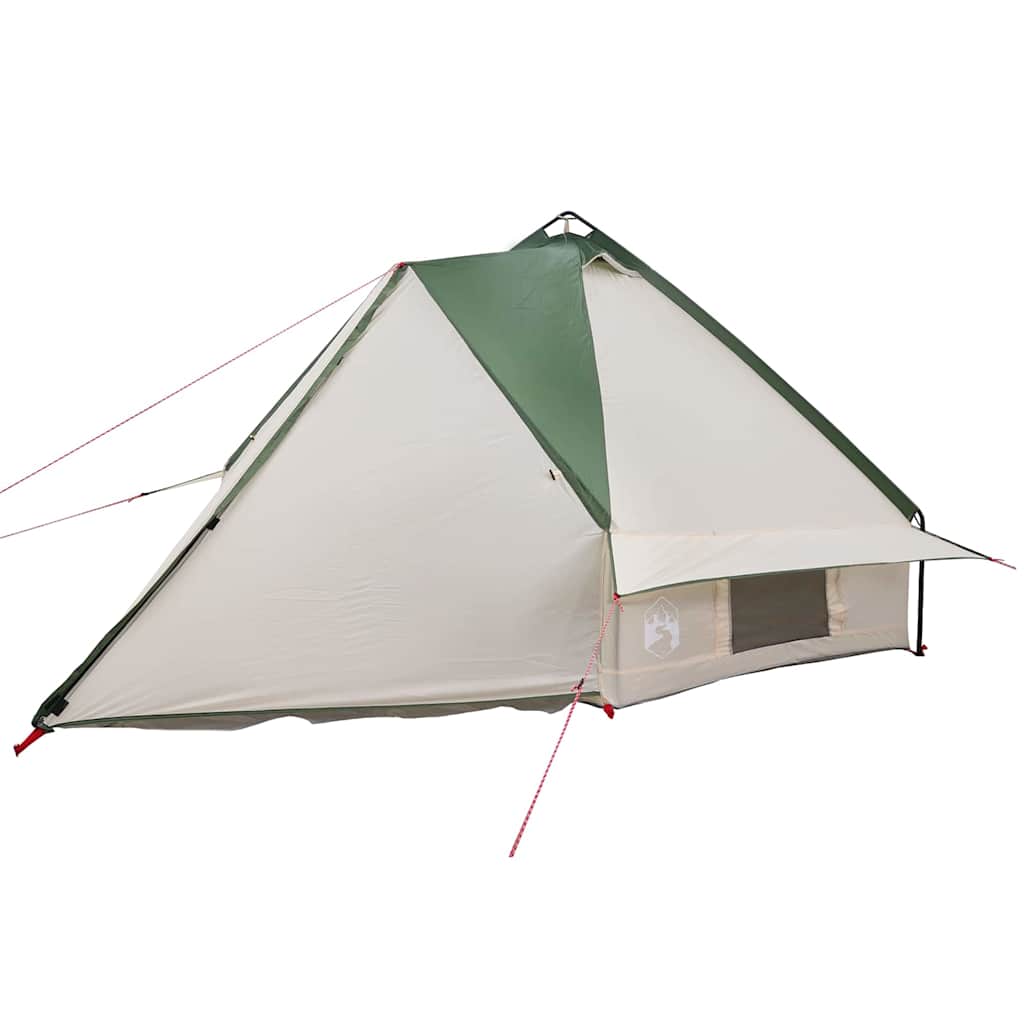 Teepee Tent voor 6 Personen Groen en Wit 431 x 366 x 185 cm is nu te koop bij PeponiXL, paradijselijk wonen!