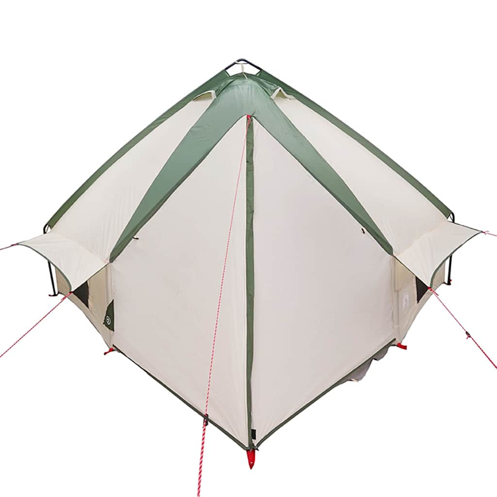 Teepee Tent voor 6 Personen Groen en Wit 431 x 366 x 185 cm is nu te koop bij PeponiXL, paradijselijk wonen!