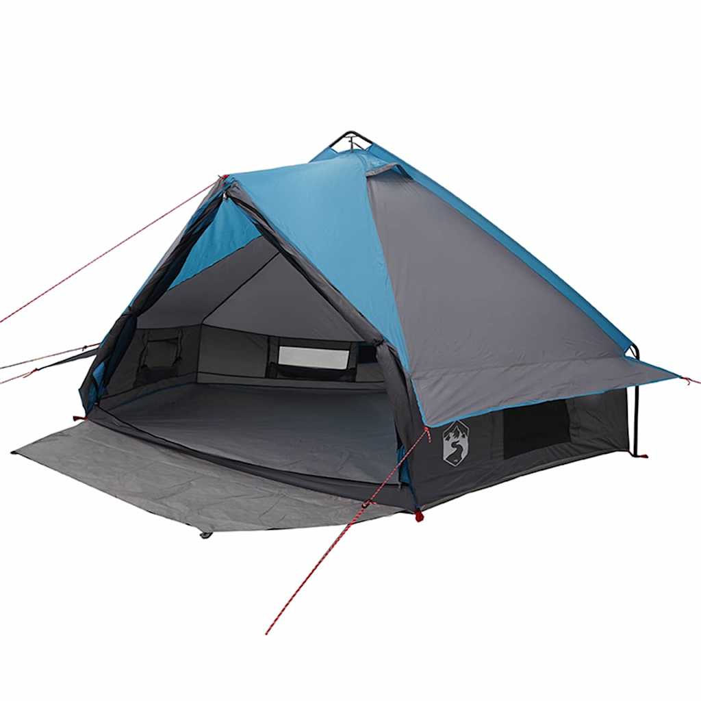 Teepee Tent voor 6 Personen Blauw en Grijs 431 x 366 x 185 cm is nu te koop bij PeponiXL, paradijselijk wonen!