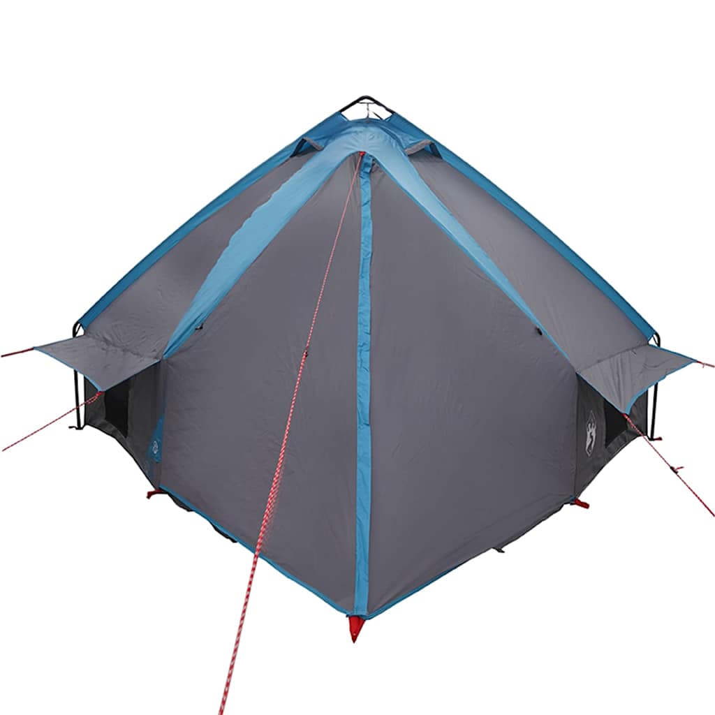 Teepee Tent voor 6 Personen Blauw en Grijs 431 x 366 x 185 cm is nu te koop bij PeponiXL, paradijselijk wonen!