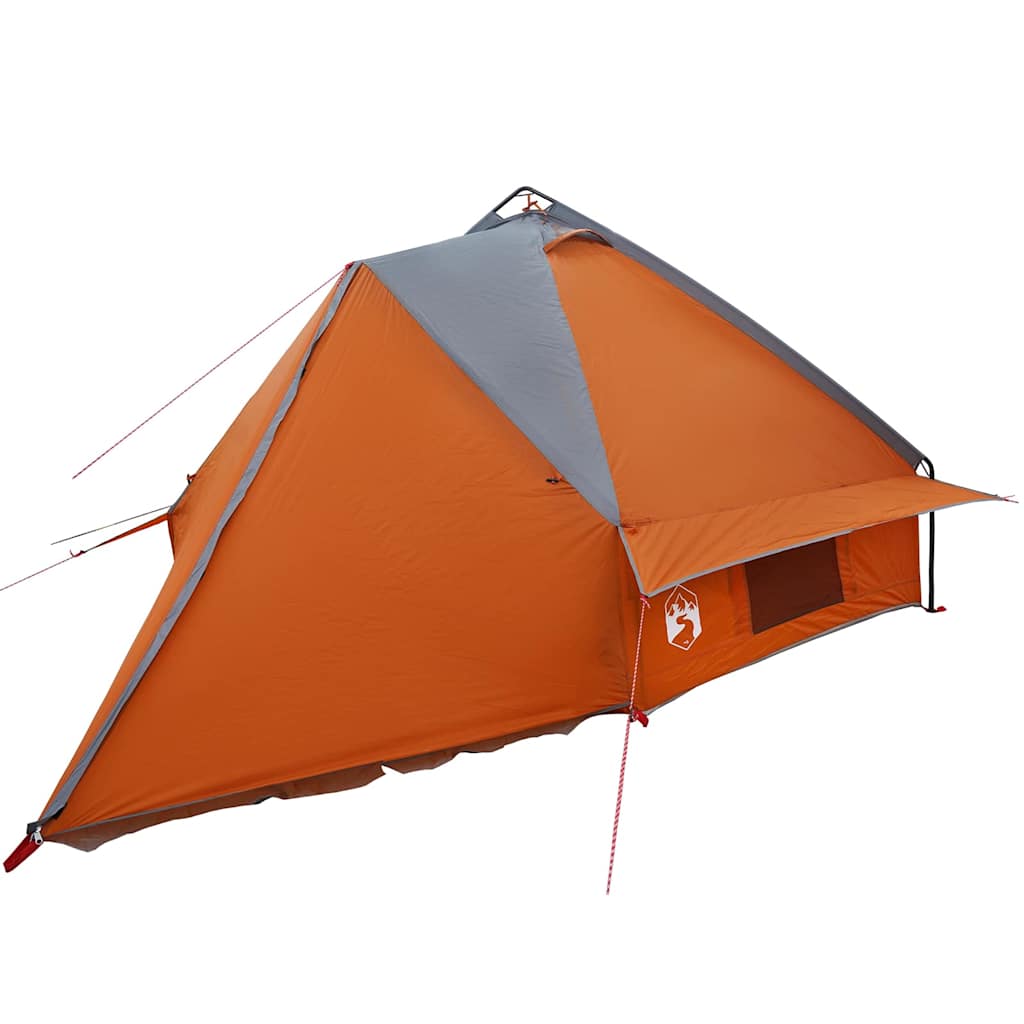 Teepee Tent voor 6 Personen Grijs en Oranje 431 x 366 x 185 cm is nu te koop bij PeponiXL, paradijselijk wonen!