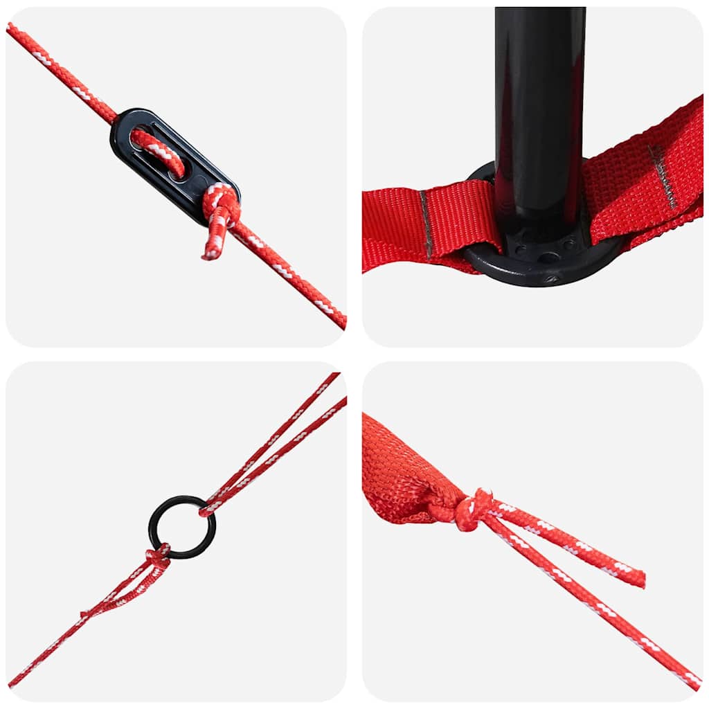 Teepee Tent voor 4 Personen Groen en Grijs 490 x 410 x 210 cm is nu te koop bij PeponiXL, paradijselijk wonen!