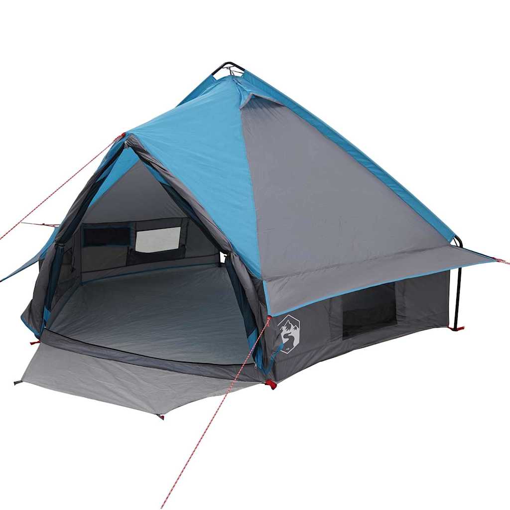 Teepee Tent voor 4 Personen Blauw en Grijs 388 x 320 x 169 cm is nu te koop bij PeponiXL, paradijselijk wonen!
