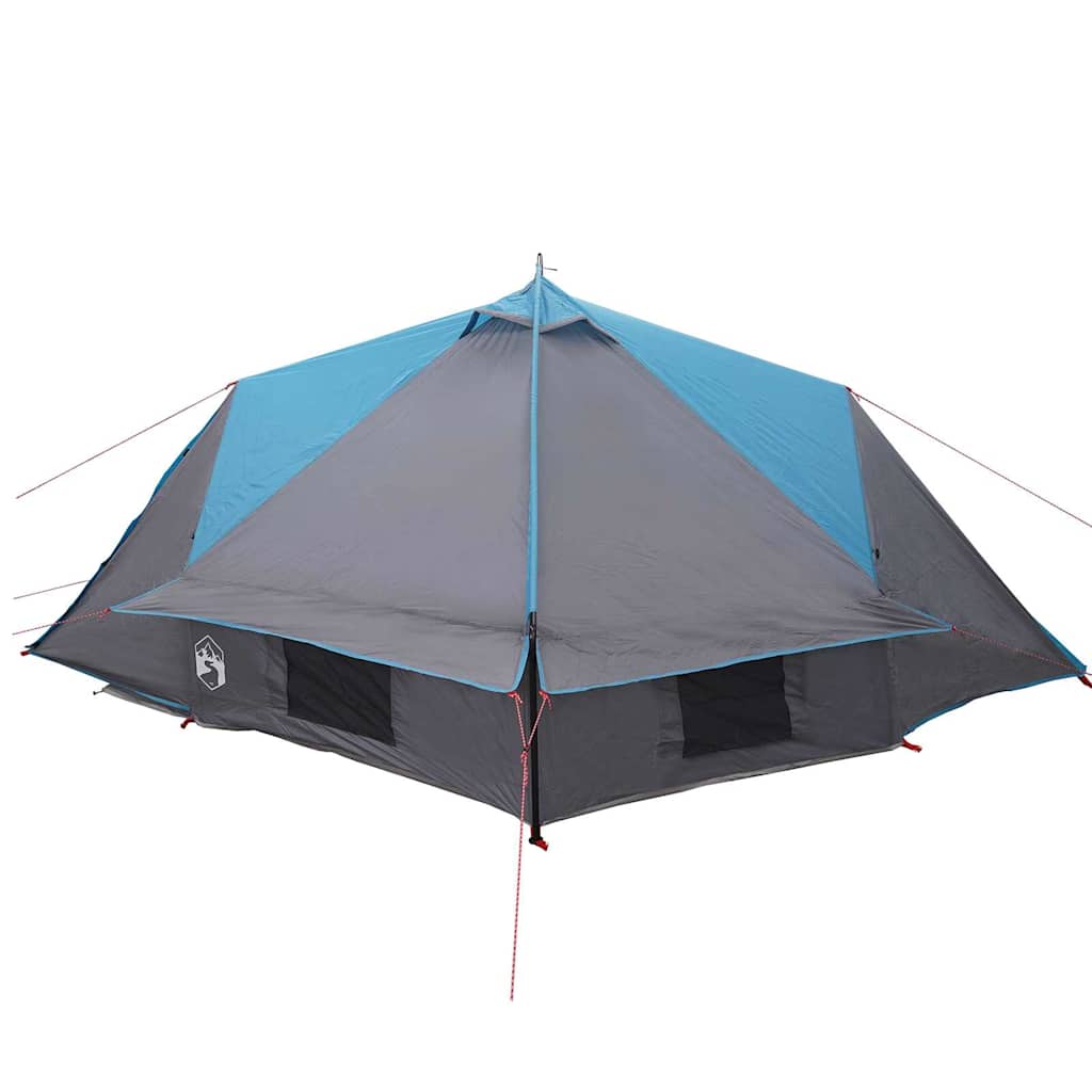 Teepee Tent voor 4 Personen Blauw en Grijs 388 x 320 x 169 cm is nu te koop bij PeponiXL, paradijselijk wonen!
