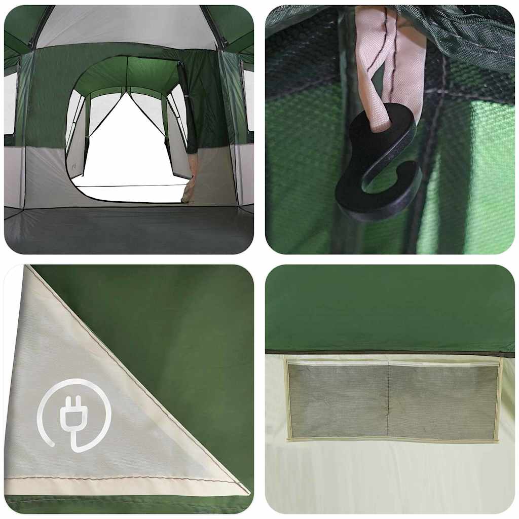 Gezinstent voor 20 personen Groen en Wit 745 x 700 x 217 cm is nu te koop bij PeponiXL, paradijselijk wonen!