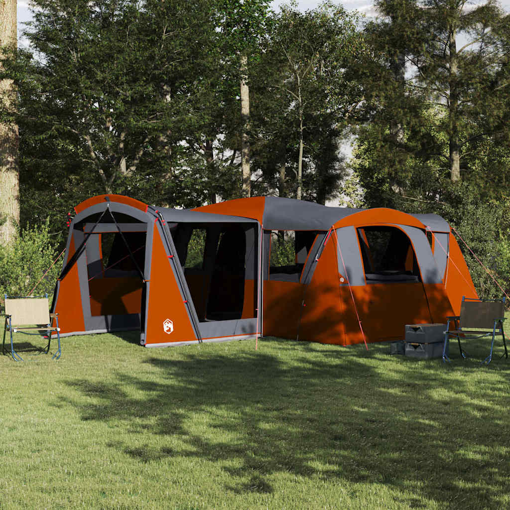 Gezinstent voor 20 personen Grijs en Oranje 745 x 700 x 217 cm is nu te koop bij PeponiXL, paradijselijk wonen!