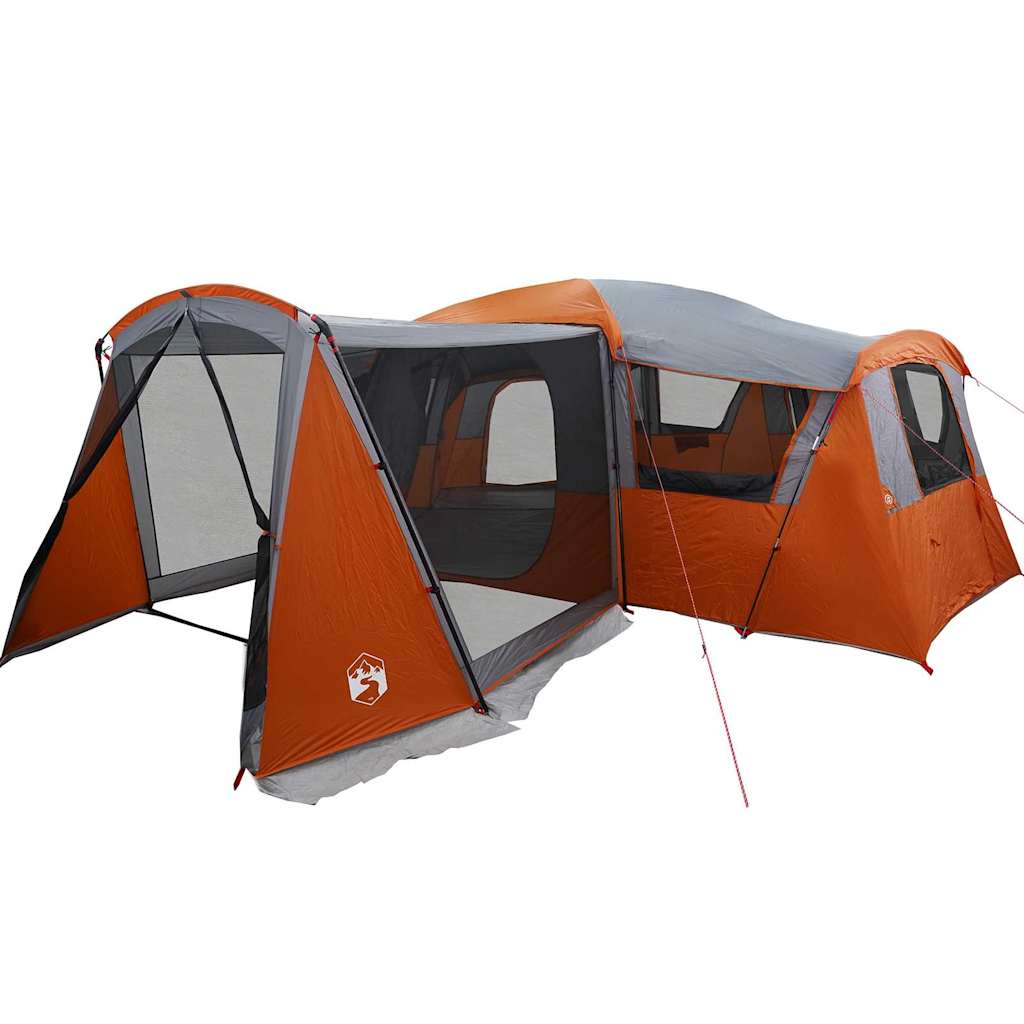 Gezinstent voor 20 personen Grijs en Oranje 745 x 700 x 217 cm is nu te koop bij PeponiXL, paradijselijk wonen!