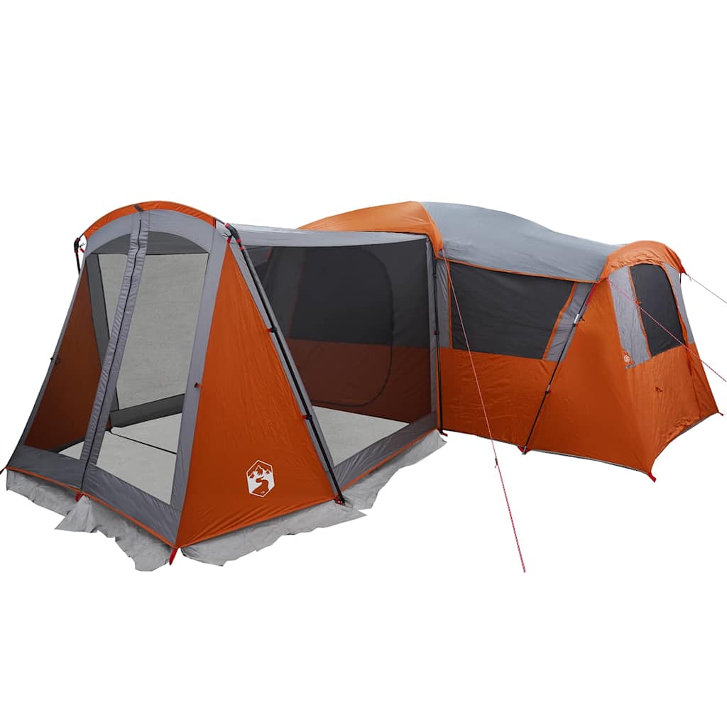 Gezinstent voor 20 personen Grijs en Oranje 745 x 700 x 217 cm is nu te koop bij PeponiXL, paradijselijk wonen!