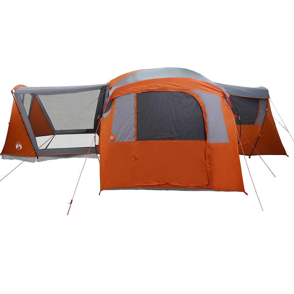 Gezinstent voor 20 personen Grijs en Oranje 745 x 700 x 217 cm is nu te koop bij PeponiXL, paradijselijk wonen!