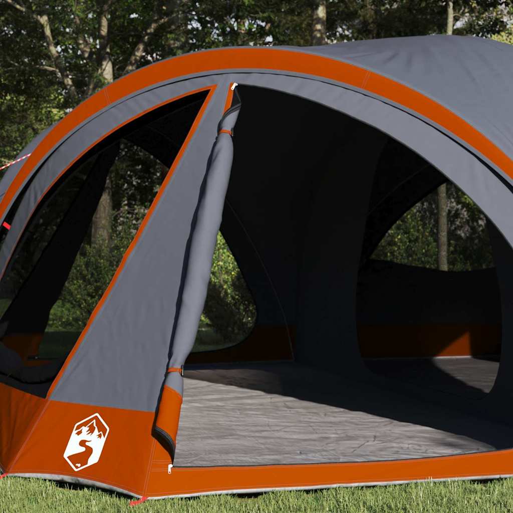 Familietent voor 10 personen Grijs en Oranje 460 x 430 x 214 cm is nu te koop bij PeponiXL, paradijselijk wonen!