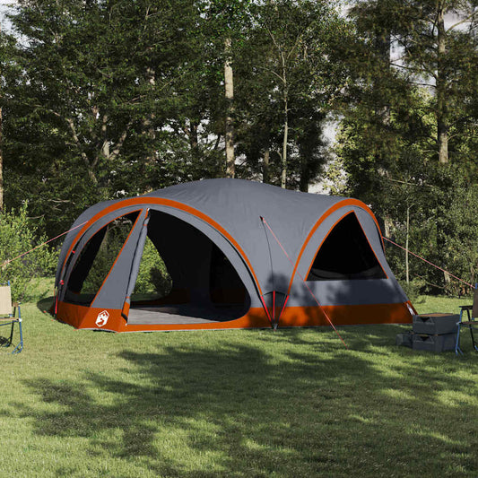 Familietent voor 10 personen Grijs en Oranje 460 x 430 x 214 cm is nu te koop bij PeponiXL, paradijselijk wonen!