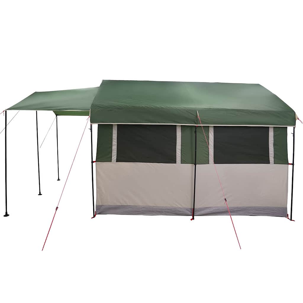 Familietent voor 4 Personen Groen en Wit 324 x 255 x 230 cm is nu te koop bij PeponiXL, paradijselijk wonen!