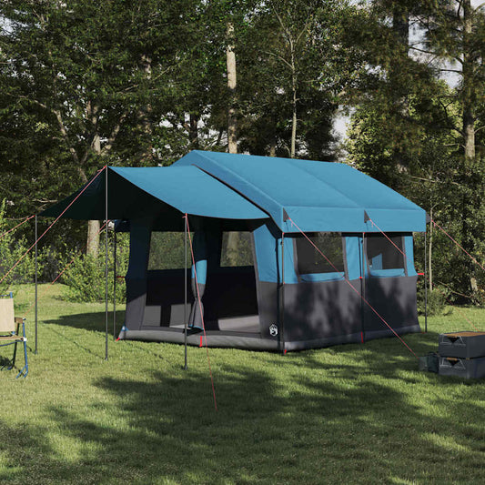 Familietent voor 4 Personen Blauw en Grijs 324 x 255 x 230 cm is nu te koop bij PeponiXL, paradijselijk wonen!