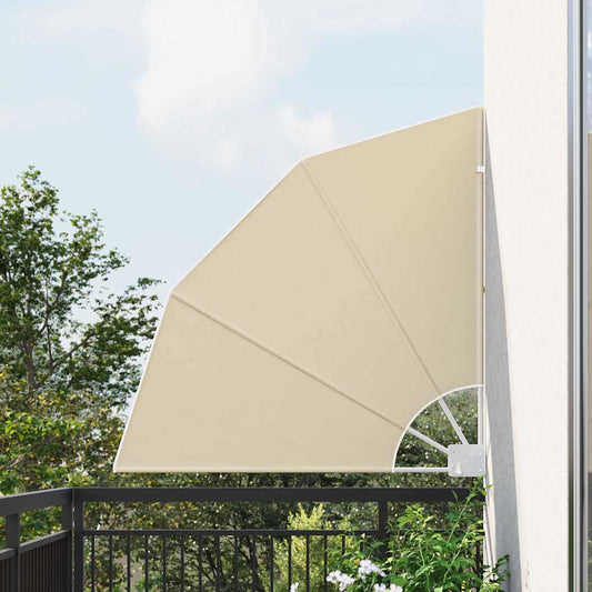 Balkon Privacy Scherm Beige 115 x 115 cm Polyester is nu te koop bij PeponiXL, paradijselijk wonen!