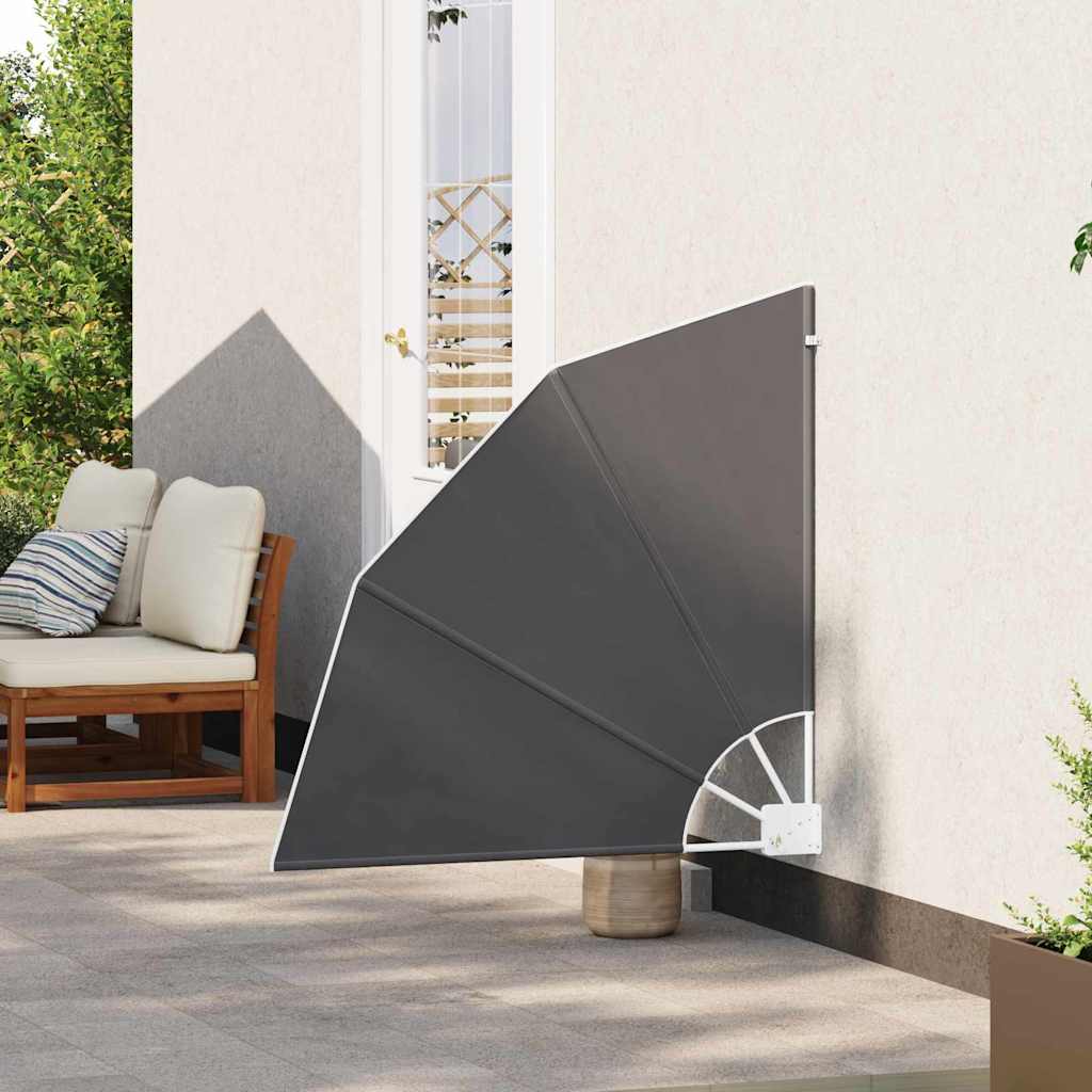 Balkon Privacy Scherm Zwart 115 x 115 cm Polyester is nu te koop bij PeponiXL, paradijselijk wonen!