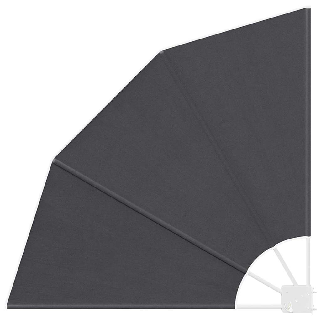 Balkon Privacy Scherm Zwart 115 x 115 cm Polyester is nu te koop bij PeponiXL, paradijselijk wonen!
