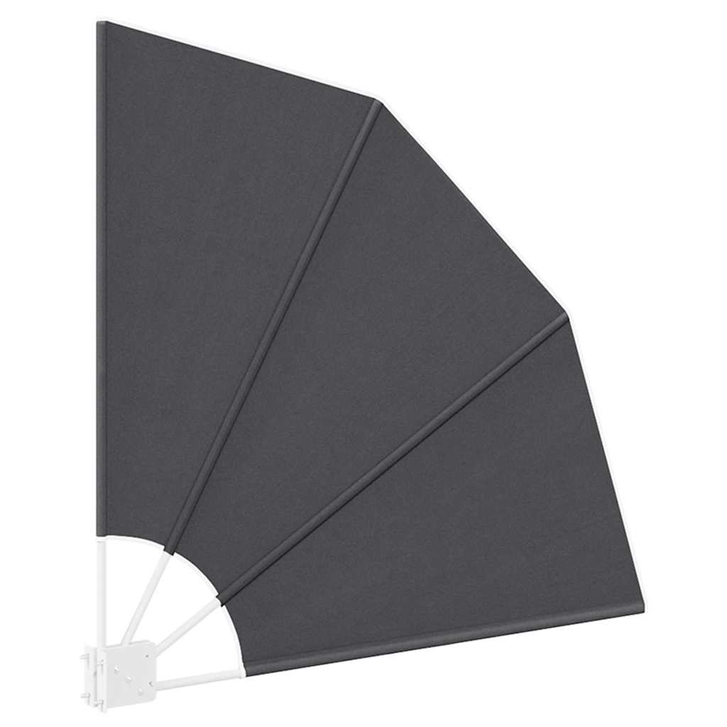 Balkon Privacy Scherm Zwart 115 x 115 cm Polyester is nu te koop bij PeponiXL, paradijselijk wonen!