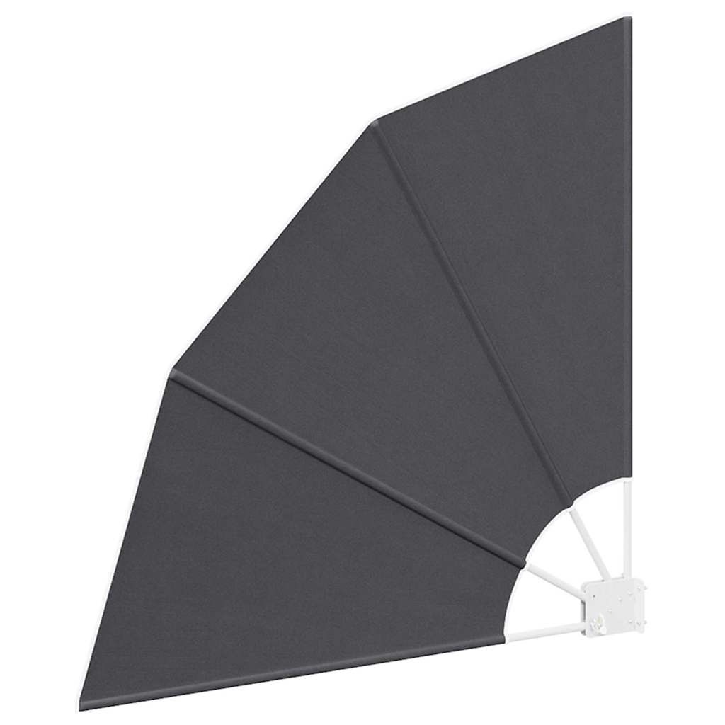 Balkon Privacy Scherm Zwart 115 x 115 cm Polyester is nu te koop bij PeponiXL, paradijselijk wonen!
