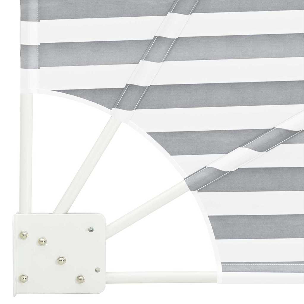 Balkon Privacy Scherm Antraciet en Wit 115 x 115 cm Polyester is nu te koop bij PeponiXL, paradijselijk wonen!