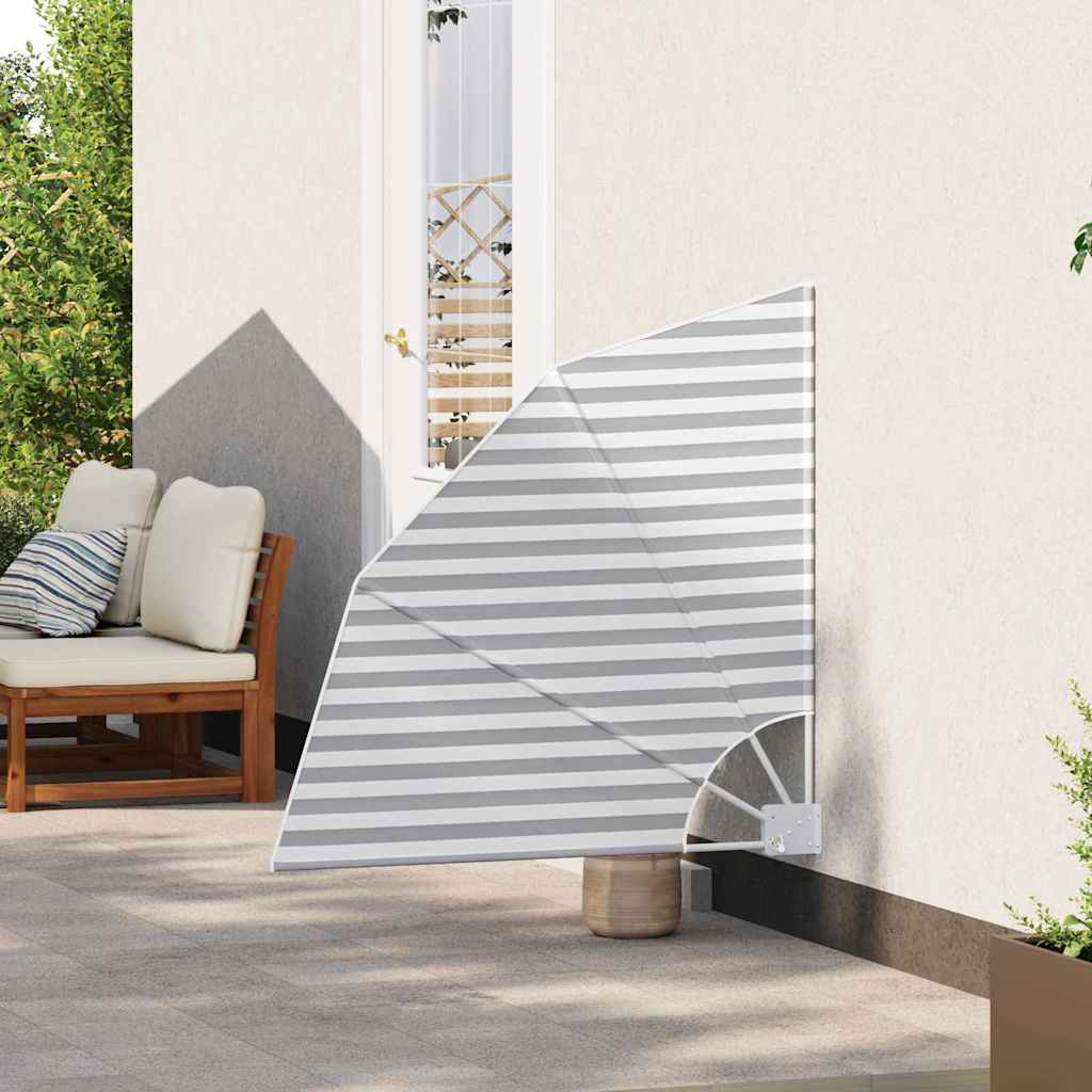Balkon Privacy Scherm Antraciet en Wit 115 x 115 cm Polyester is nu te koop bij PeponiXL, paradijselijk wonen!