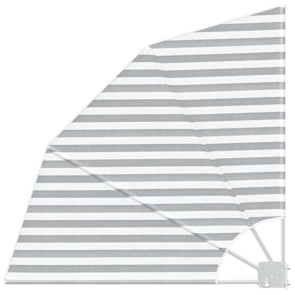Balkon Privacy Scherm Antraciet en Wit 115 x 115 cm Polyester is nu te koop bij PeponiXL, paradijselijk wonen!