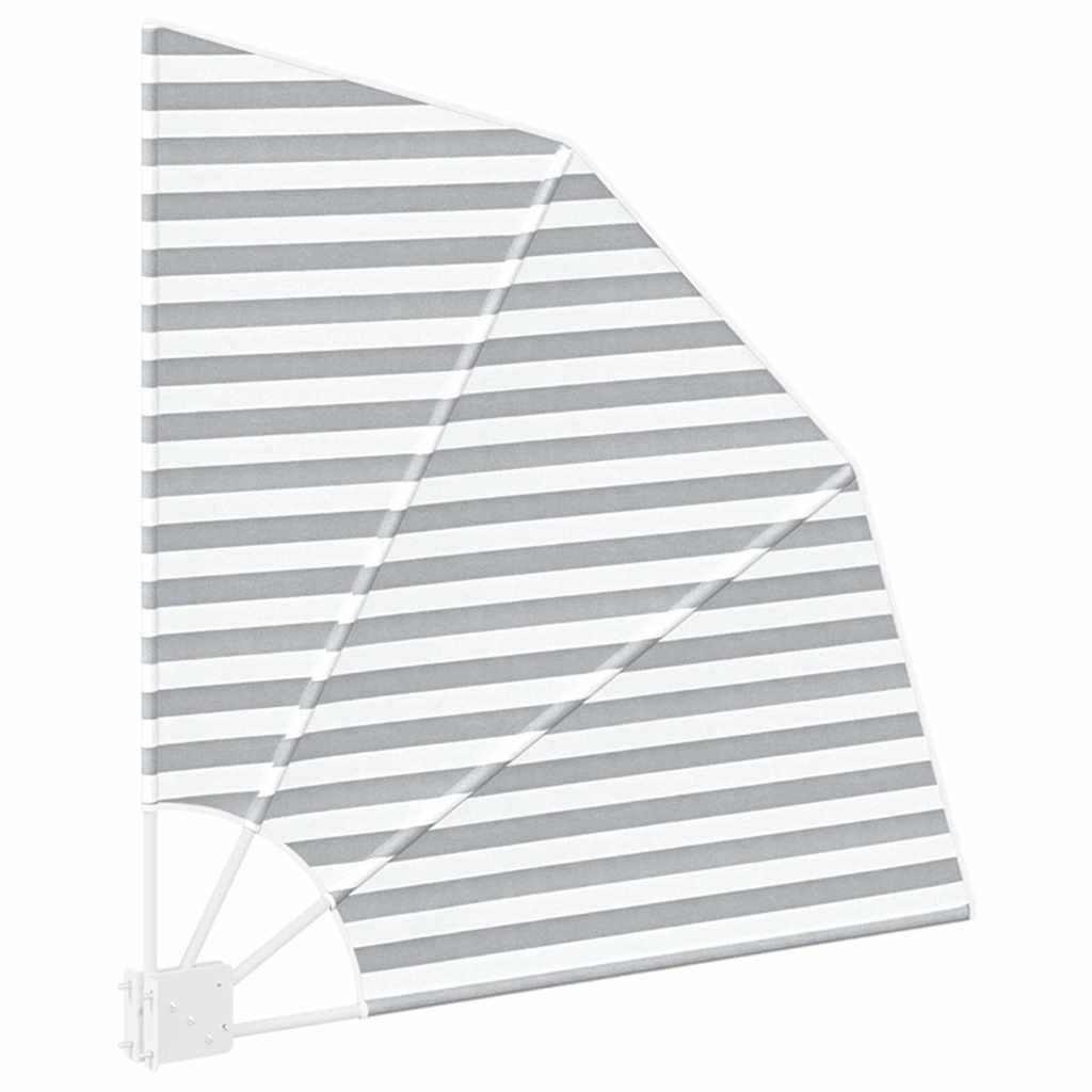 Balkon Privacy Scherm Antraciet en Wit 115 x 115 cm Polyester is nu te koop bij PeponiXL, paradijselijk wonen!