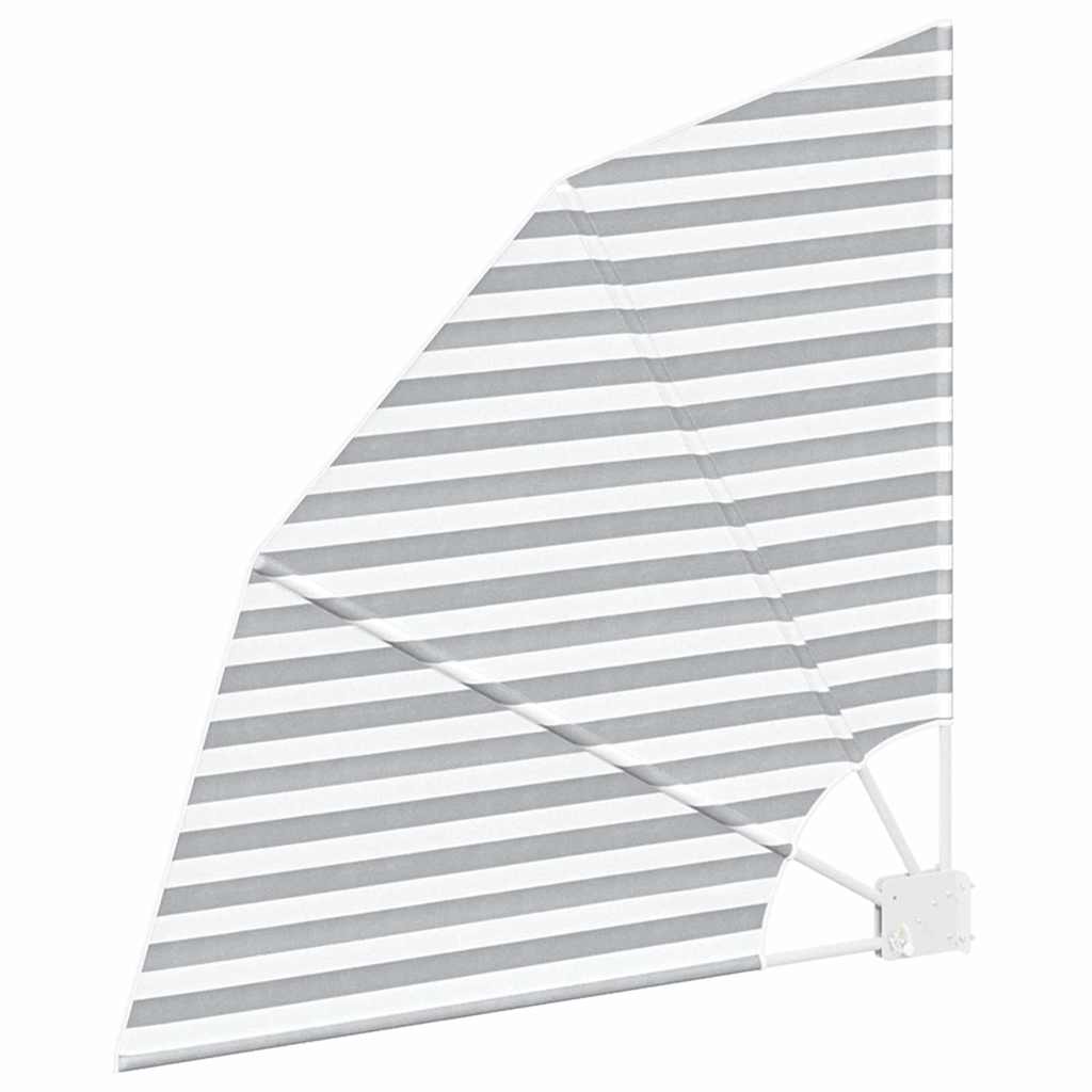 Balkon Privacy Scherm Antraciet en Wit 115 x 115 cm Polyester is nu te koop bij PeponiXL, paradijselijk wonen!