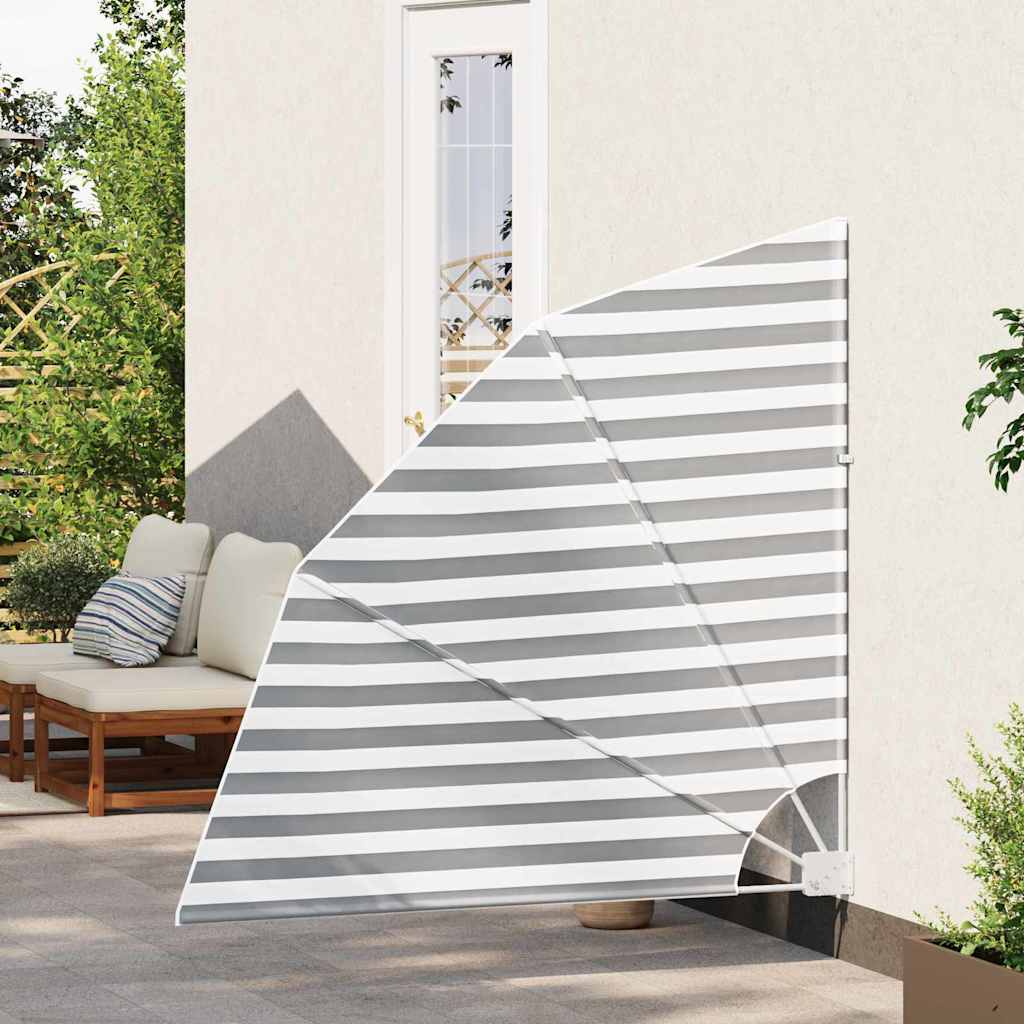 Balkon Privacy Scherm Antraciet en Wit 160 x 160 cm Polyester is nu te koop bij PeponiXL, paradijselijk wonen!
