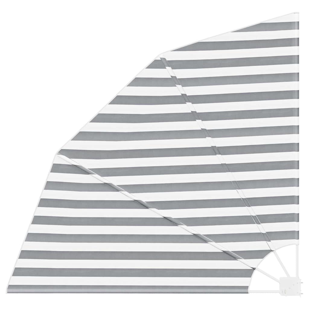 Balkon Privacy Scherm Antraciet en Wit 160 x 160 cm Polyester is nu te koop bij PeponiXL, paradijselijk wonen!