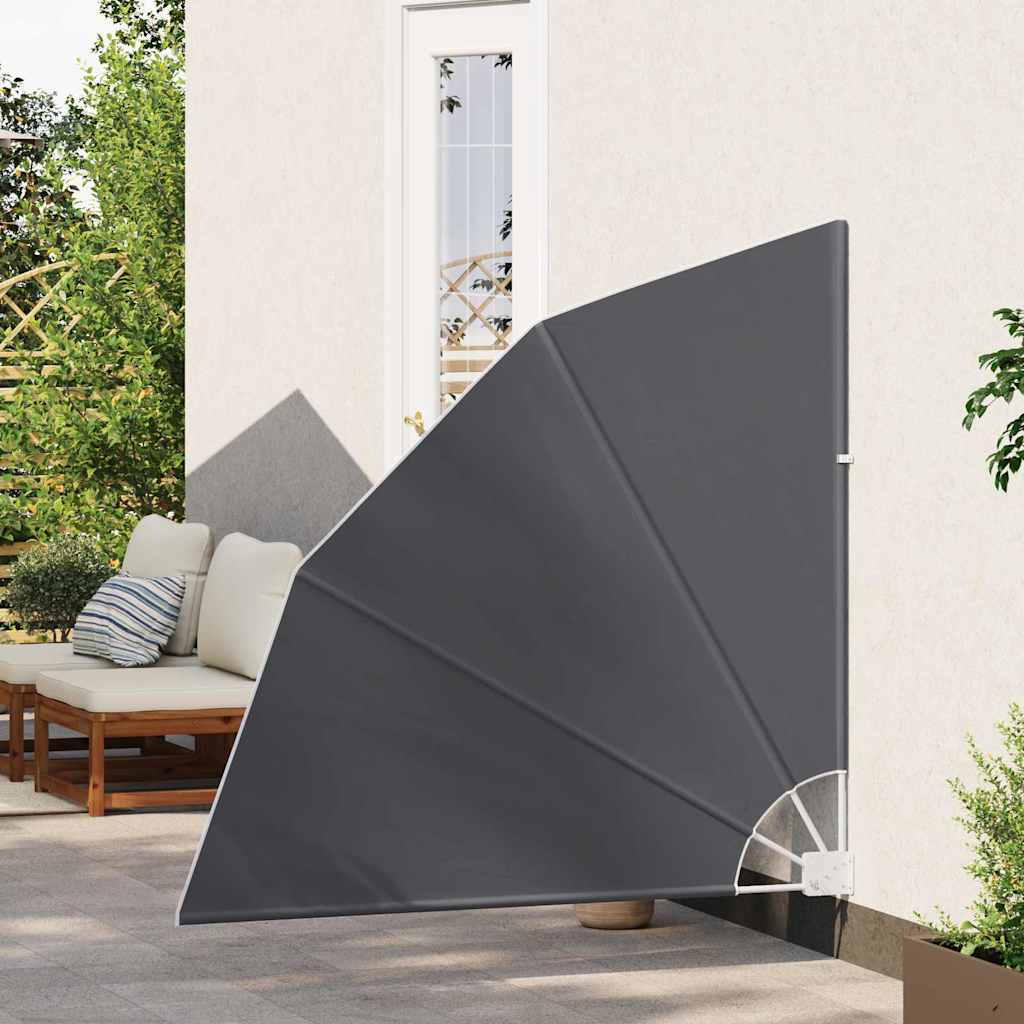 Balkon Privacy Scherm Zwart 140 x 140 cm Polyester is nu te koop bij PeponiXL, paradijselijk wonen!