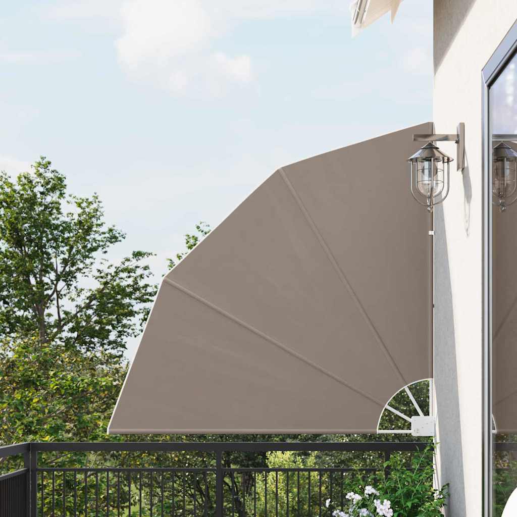Balkon Privacy Scherm Taupe 140 x 140 cm Polyester is nu te koop bij PeponiXL, paradijselijk wonen!