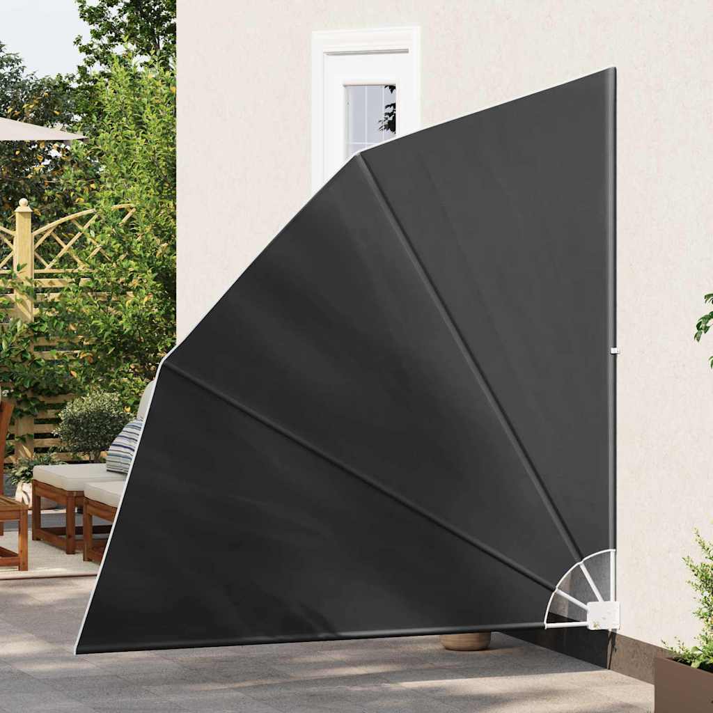 Balkon Privacy Scherm 210 x 210 cm Polyester Antracietkleurig is nu te koop bij PeponiXL, paradijselijk wonen!