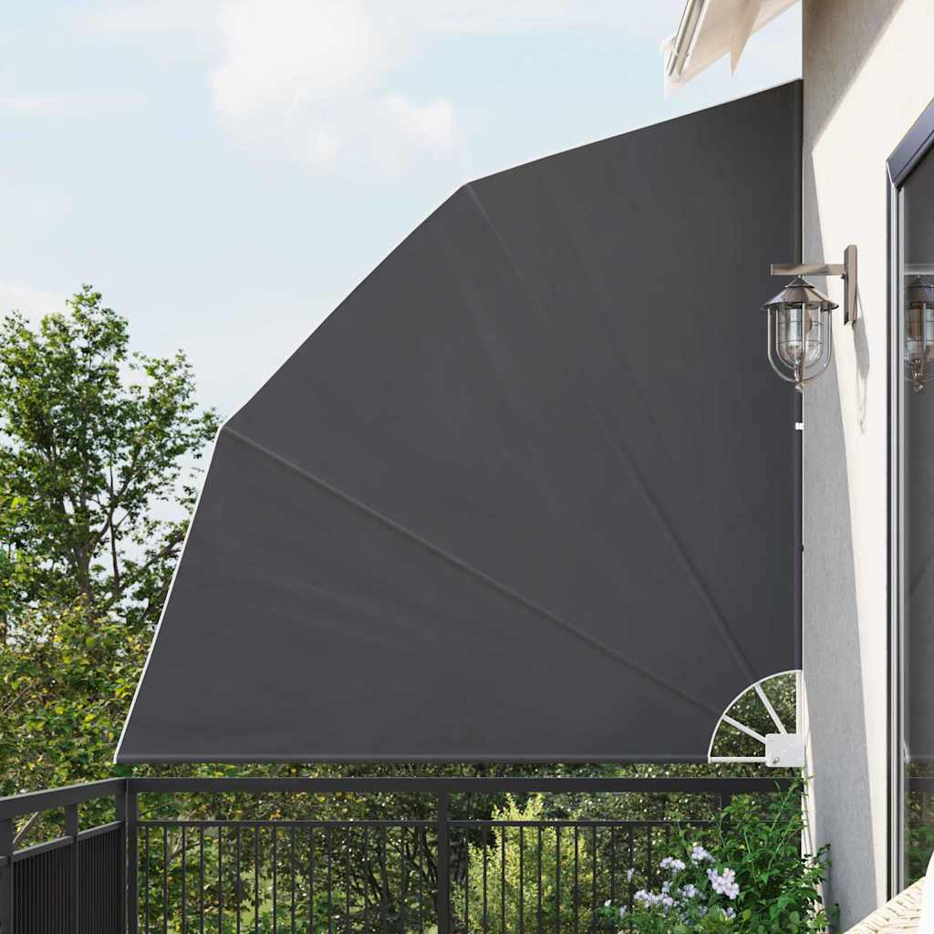Balkon Privacy Scherm Zwart 210 x 210 cm Polyester is nu te koop bij PeponiXL, paradijselijk wonen!