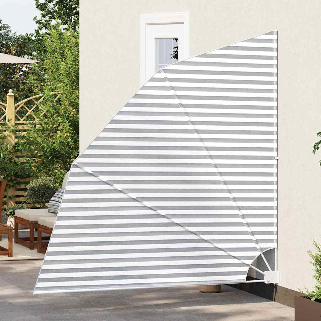 Balkon Privacy Scherm Antraciet en Wit 210 x 210 cm Polyester is nu te koop bij PeponiXL, paradijselijk wonen!