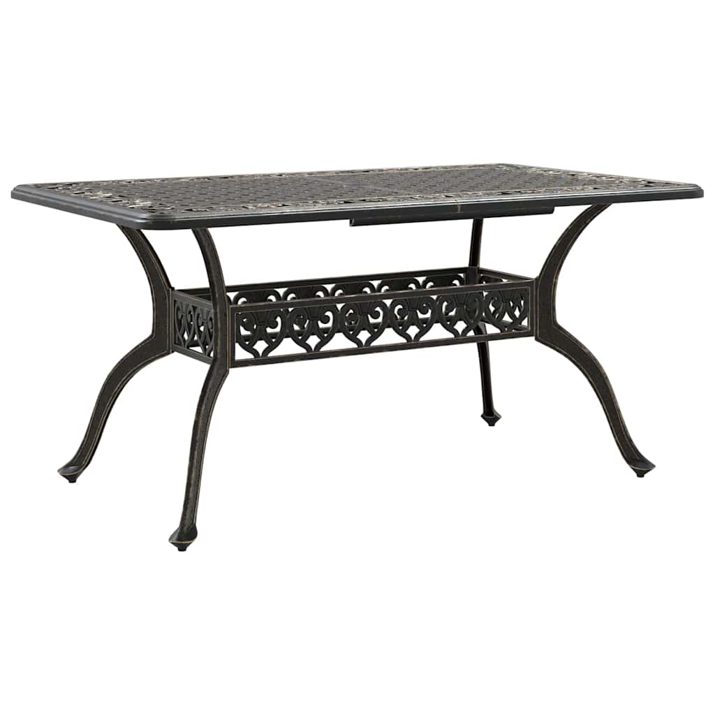 Tuin eettafelset 7 pcs Brons Aluminium is nu te koop bij PeponiXL, paradijselijk wonen!