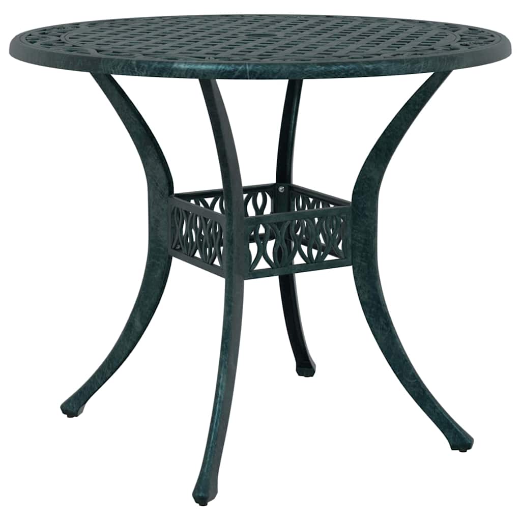 Tuin eettafelset 5 st Groen Aluminium